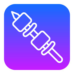 Obraz premium Shish Kebab Vector Icons