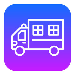 Police Van Vector Icons