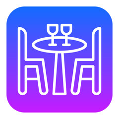 Romantic Dinner Vector Icons