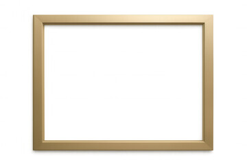 Obraz premium Gold frame resting on a transparent background, ideal for highlighting artwork or photographs in elegant and luxurious presentations