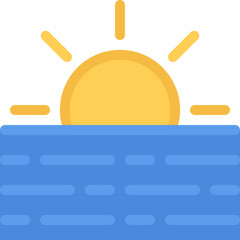 Sunrise Over the Ocean