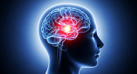 Stunning visualization of a human brain experiencing intense pain or a powerful idea breakthrough