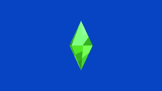 Gem vector on blue background