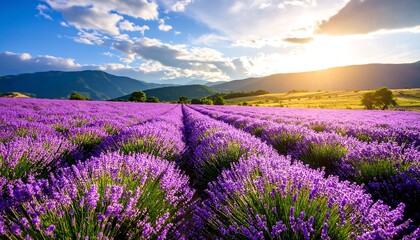 Lavender field at sunset (6)