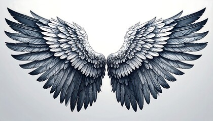 Obraz premium Detailed wings of an angel