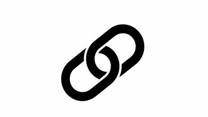 Chain link connection symbol vector illustration icon design