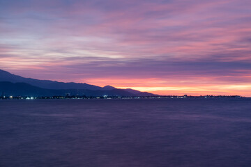 Fototapeta premium Sunset over Dili, East Timor