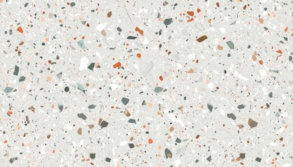 Seamless Terrazzo Pattern with Micro Specks in Neutral Tones