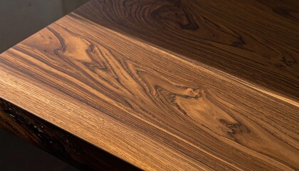 Oiled Oak Tabletop with Cathedral Grain Texture