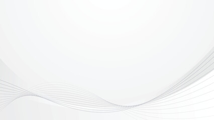 Abstract background white luxury wave shape futuristic illustration