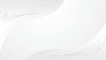 Abstract background white luxury wave shape futuristic illustration