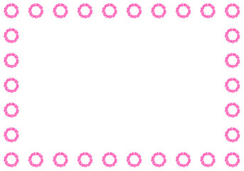 手描きのクレヨン素材　背景　フレーム