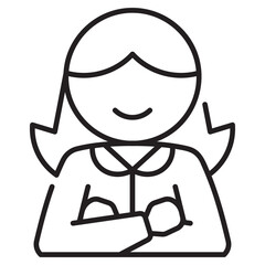 female, candidate, woman, job, hiring, recruitment, employee, career, opportunity, position, staff, role, applicant, business, professional, talent, skills, woman candidate ,Line,Icon