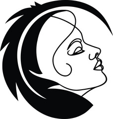 Beauty women line art luxury creative flower beauty skin care minimalist logo design	