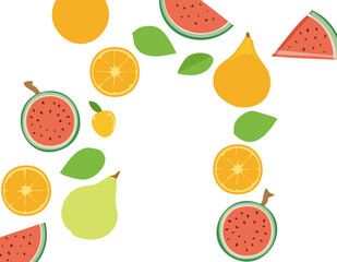 Colorful Fruit Pattern Design 2.