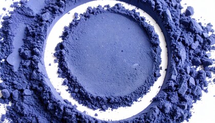 Indigo Powder Texture Macro Photography