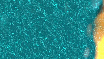 Seamless Cyan Squiggle Texture: Abstract Summery Background