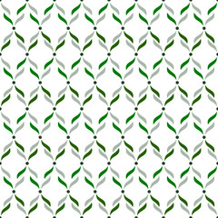 Seamless geometric vector pattern with decorative shapes for wallpaper and textile design