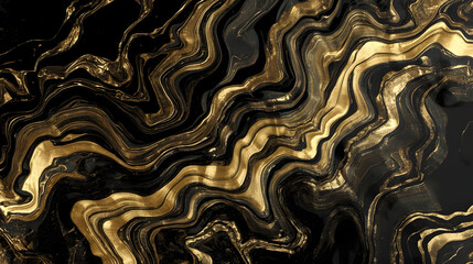 Black Gold Flow Background