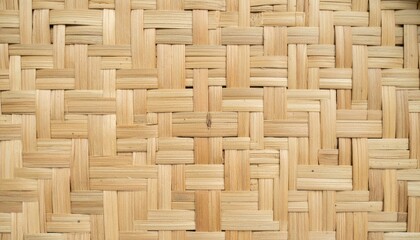 Warm Brown Rattan Cane Hexagonal Weave Texture