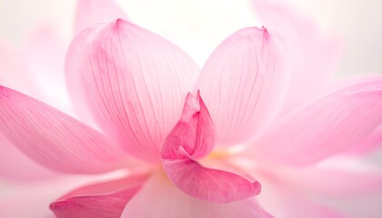 Fototapeta premium Delicate pink lotus flower petals