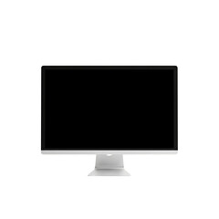 Fototapeta premium Modern computer monitor display screen isolated on a plain backdrop for digital technology concepts isolated on transparent background