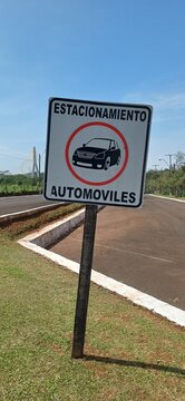 Paraguay Parkplatzschild Stacionamiento Automoviles
