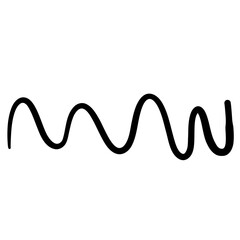 hand-drawn illustration of a doodle line art with different shapes
