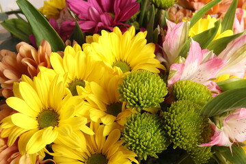 beautiful bouquet of flowers, close up