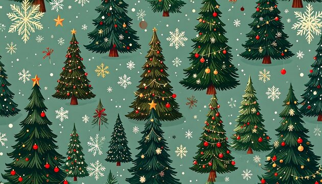 Christmas tree pattern design