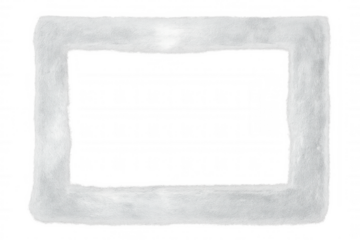 Luxurious winter-themed rectangular fur frame on a transparent background, ideal for adding a touch of elegance to your designs