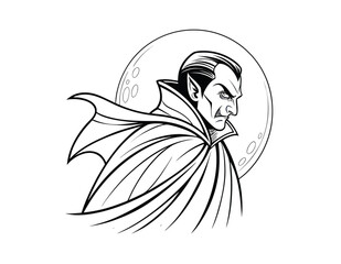 Two figures of an angel and a demon opposite each other, white and black. The confrontation of good and evil
