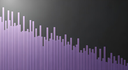 Abstract Purple Bar Graph: Data Visualization Element for Modern Design