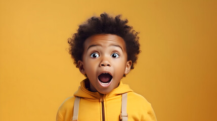 portrait of a surprised young man