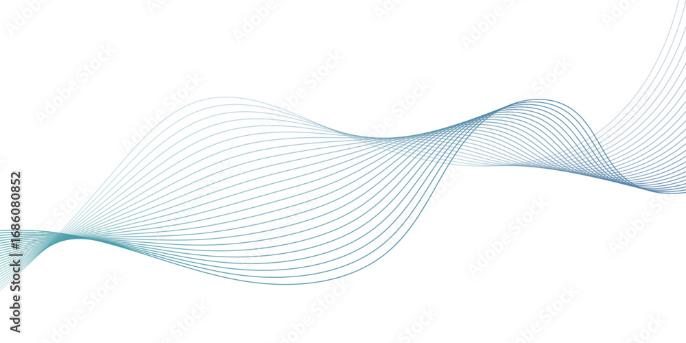Poster abstract background with waves for banner. web banner size. vector background with lines. element fo