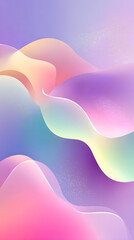 Fototapeta premium Abstract fluid waves with a soft pastel gradient.