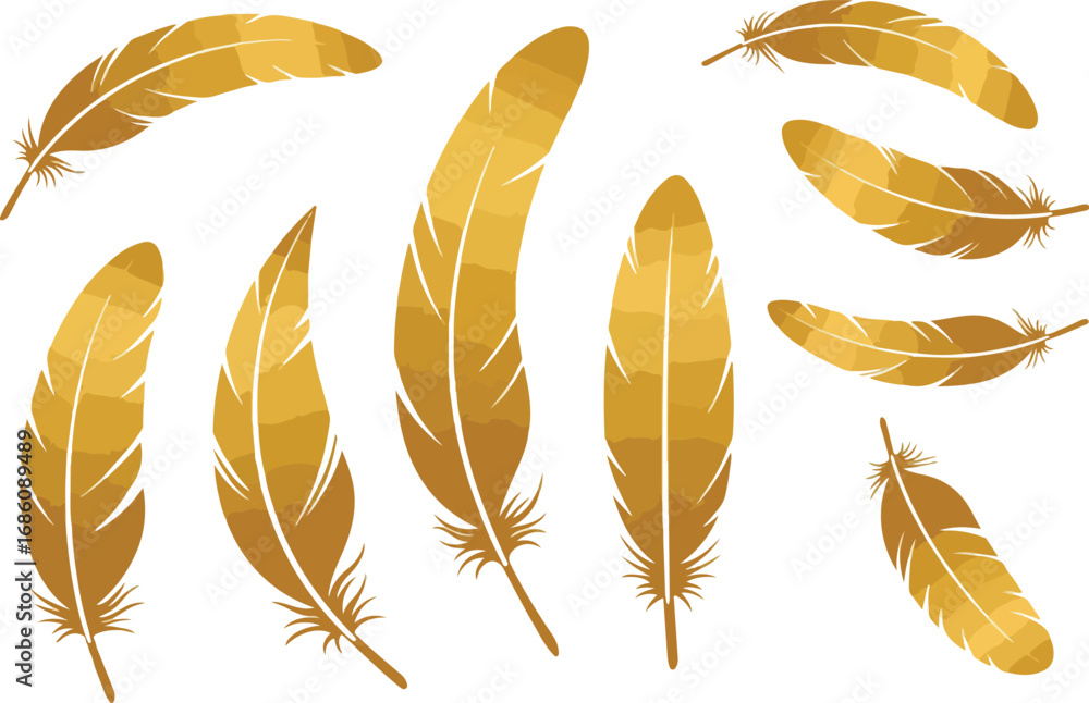 Poster ~temp_image_gold_feathers_vector_seed404979_1756349702568_2