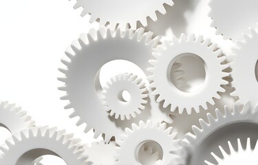 gears on white background
