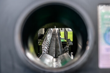 A mobile aluminium can recycling depot - horizontal