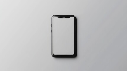 Realistic smartphone mockup. Mobile phone vector with isolated on white background. Device front view. 3D mobile phone with shadow. Realistic, high quality smart phone mockup for ui ux presentation.