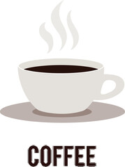 Enjoy a perfect cup of hot coffee for a cozy morning or productive afternoon boost, simple and clean