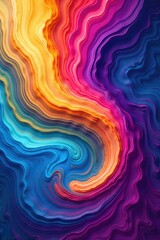 Obraz premium Mesmerizing Abstract Background Vibrant Color Swirls for Digital Art, Websites, and Presentations
