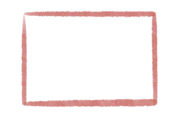 Red watercolor line frame