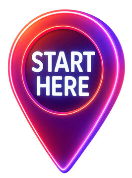 Start Here Red Icon