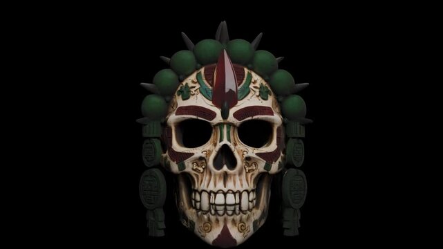 human skull symbolizing the god Mictlantecuhtli