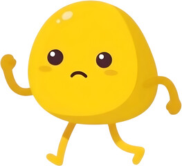 Cute shape character illustration for kids education learning template, Emoticon png