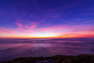 Twilight over the ocean