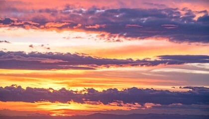 Naklejka premium Colorful sunset cloudscape