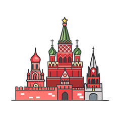 Fototapeta premium red square moscow