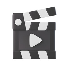 Video Player 3D Icon, 3D rendering